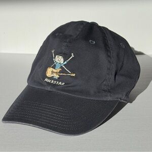 Kids Navy Rockstar Guitar Cap